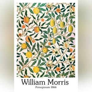 Pomegranate Art Print - William Morris 8.5x11